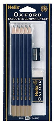 Show details for Helix Oxford 10 Executive HB Pencils Including Sharpener and Eraser Picture of Helix Oxford 10 Executive HB Pencils Including Sharpener and Eraser