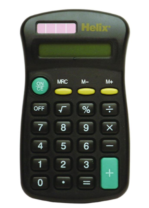 Show details for Helix Basic Calculator Dual-Powered Picture of Helix Basic Calculator Dual-Powered