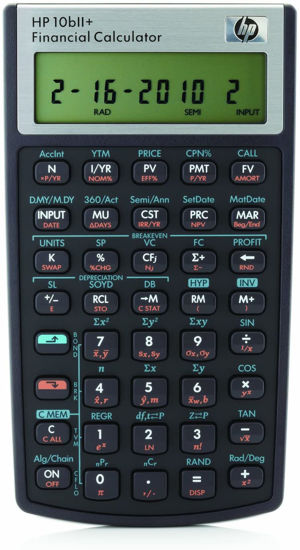 Picture of HP10bII+  Financial Calculator