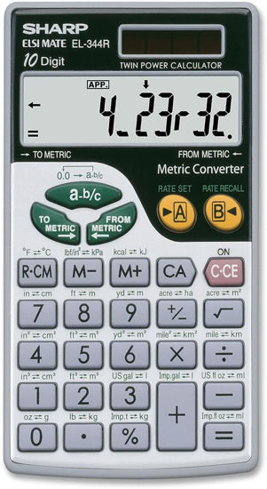 Picture of Sharp EL 344RB Metric Converter Calculator