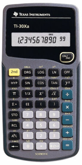 Picture of Texas Instruments 30 XA Scientific Calculator