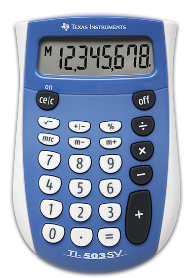 Picture of Texas Instruments 503 SV Calculator