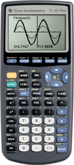 Picture of Texas Instruments 83 Plus Graphing Calculator