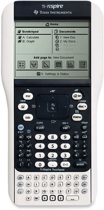 Show details for Texas Instruments Nspire with Touchpad and Software Graphing Calculator Picture of Texas Instruments Nspire with Touchpad and Software Graphing Calculator