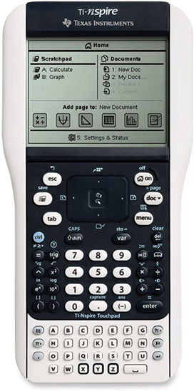 Picture of Texas Instruments Nspire with Touchpad and Software Graphing Calculator