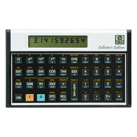 Picture of HP 15c Scientific calculator Collector's Edition.
