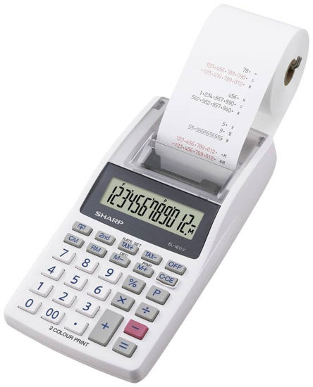 Picture of Sharp EL-1611V compact printing calculator